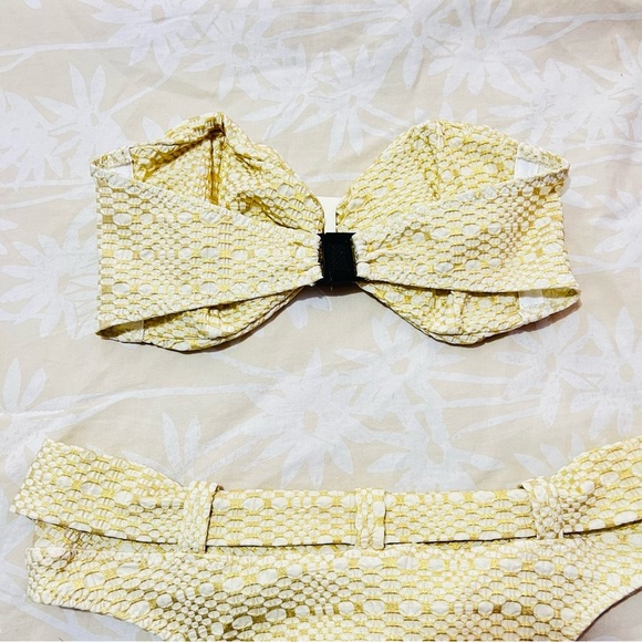 Lisa Marie Fernandez | Buckle Bandeau Metallic Bikini Set - Size 1 2-4 - Picture 4 of 7